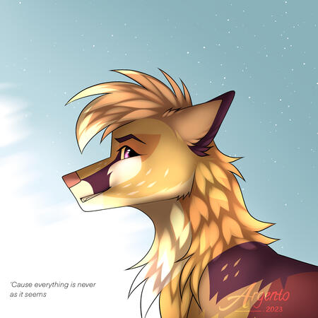 Shaded Bust with Background